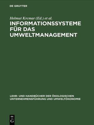 cover image of Informationssysteme für das Umweltmanagement